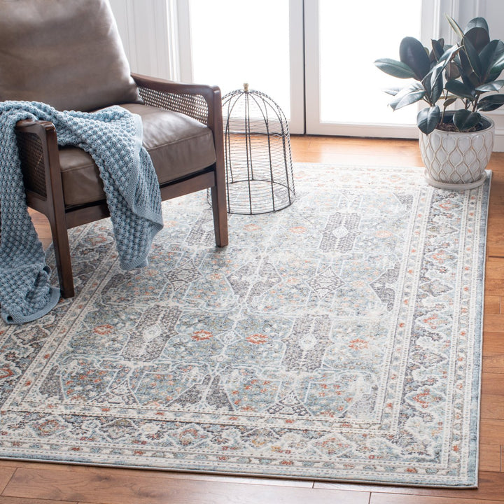 SAFAVIEH History HIS563F Grey / Light Blue Rug Image 1