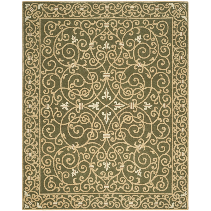 SAFAVIEH Chelsea HK11B Hand-hooked Light Green Rug Image 1