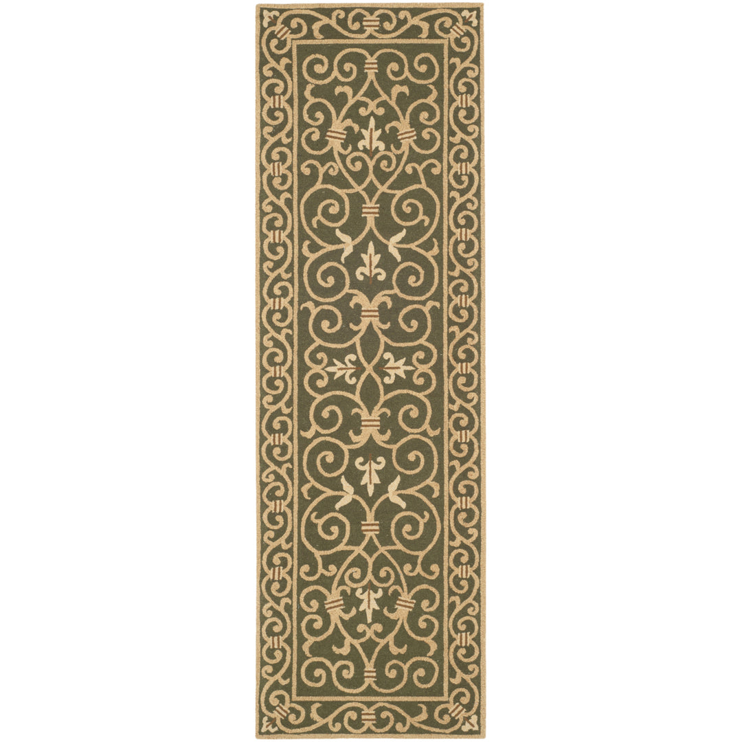 SAFAVIEH Chelsea HK11B Hand-hooked Light Green Rug Image 8