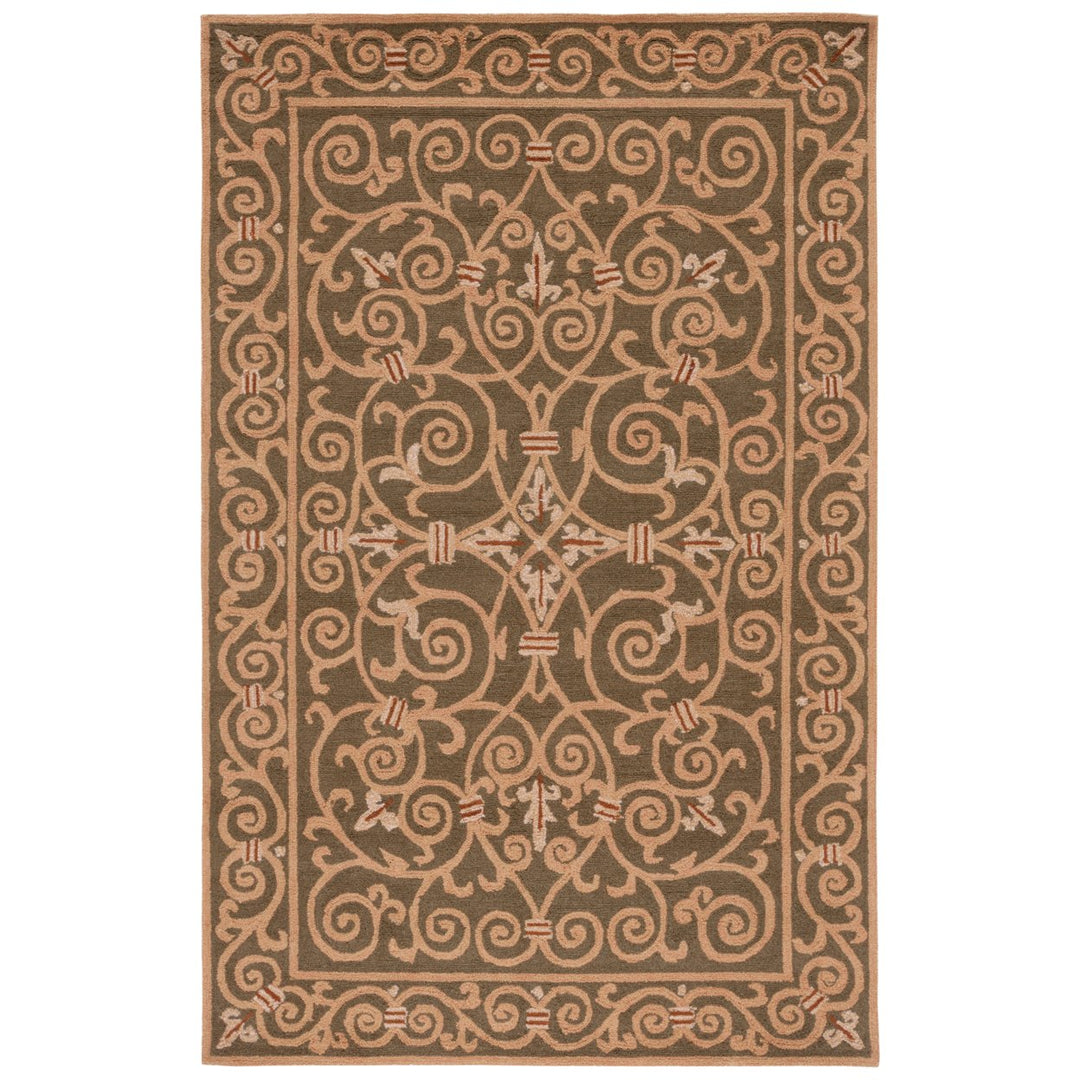 SAFAVIEH Chelsea HK11B Hand-hooked Light Green Rug Image 9