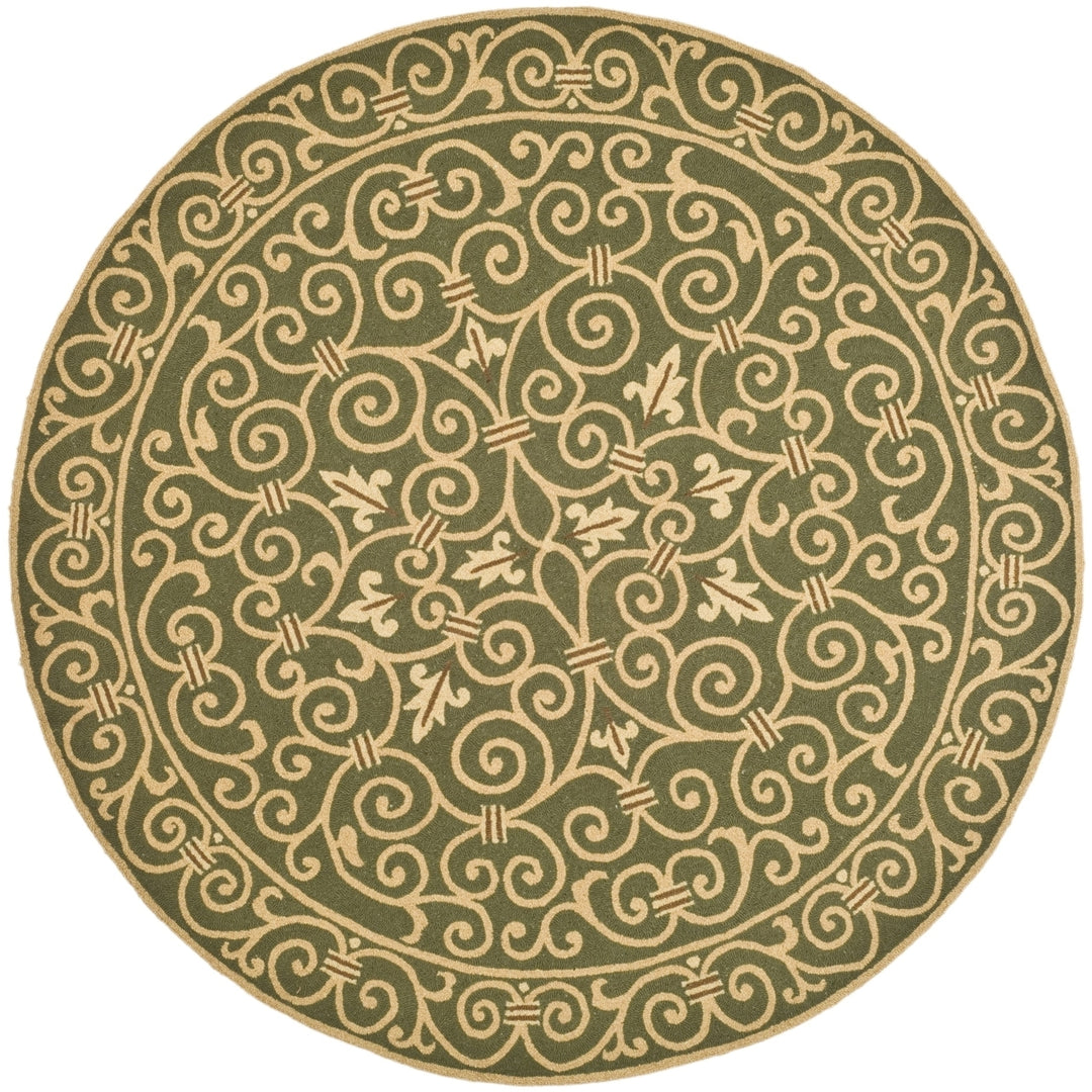 SAFAVIEH Chelsea HK11B Hand-hooked Light Green Rug Image 10