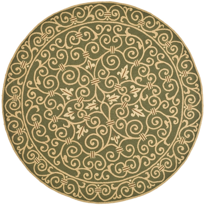 SAFAVIEH Chelsea HK11B Hand-hooked Light Green Rug Image 10