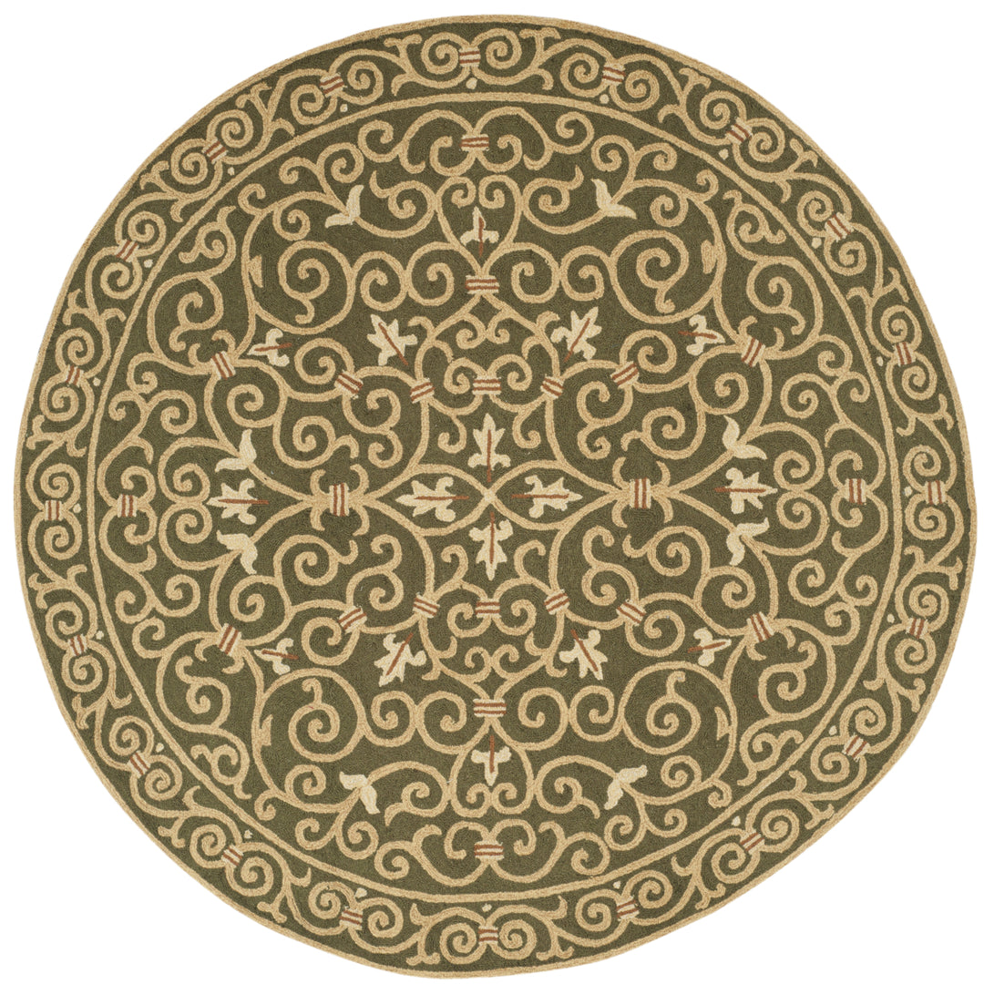 SAFAVIEH Chelsea HK11B Hand-hooked Light Green Rug Image 11