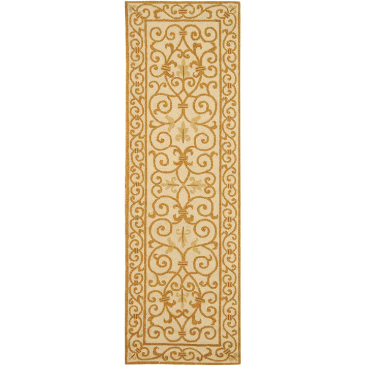 SAFAVIEH Chelsea HK11P Hand-hooked Ivory / Gold Rug Image 5