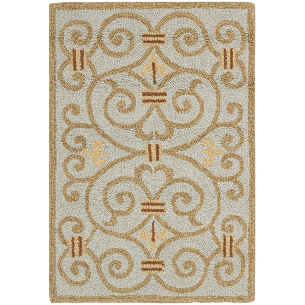 SAFAVIEH Chelsea HK11L Hand-hooked Light Blue Rug Image 2