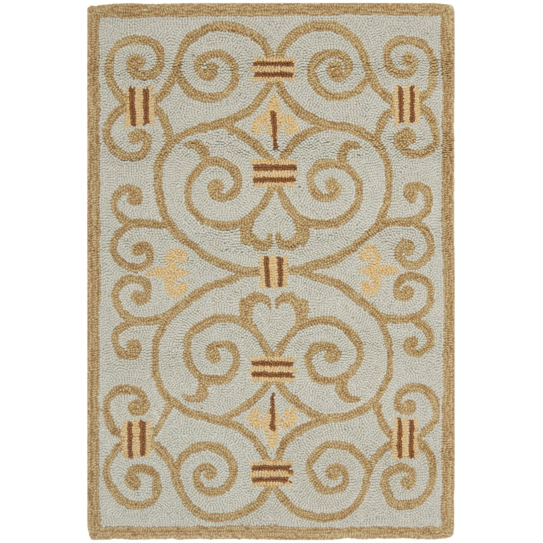 SAFAVIEH Chelsea HK11L Hand-hooked Light Blue Rug Image 2