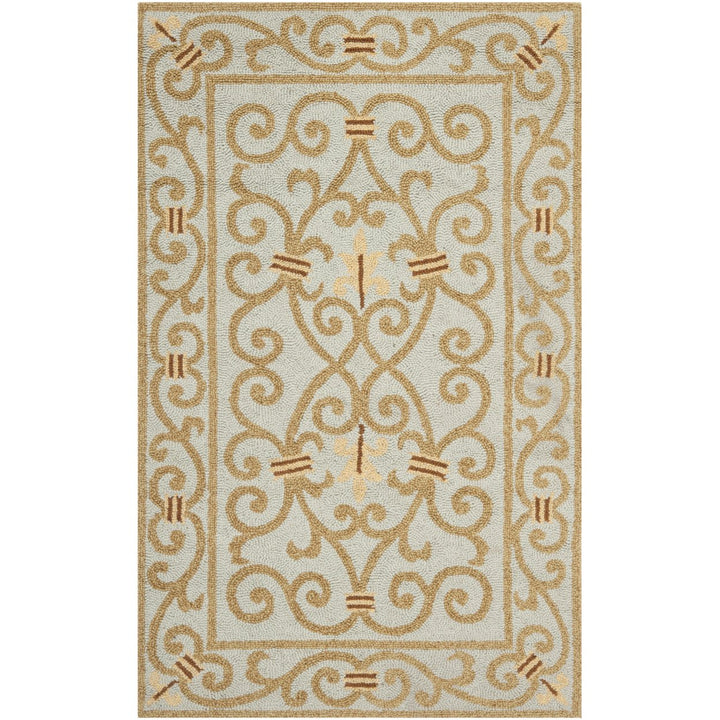 SAFAVIEH Chelsea HK11L Hand-hooked Light Blue Rug Image 4