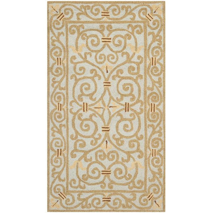 SAFAVIEH Chelsea HK11L Hand-hooked Light Blue Rug Image 6