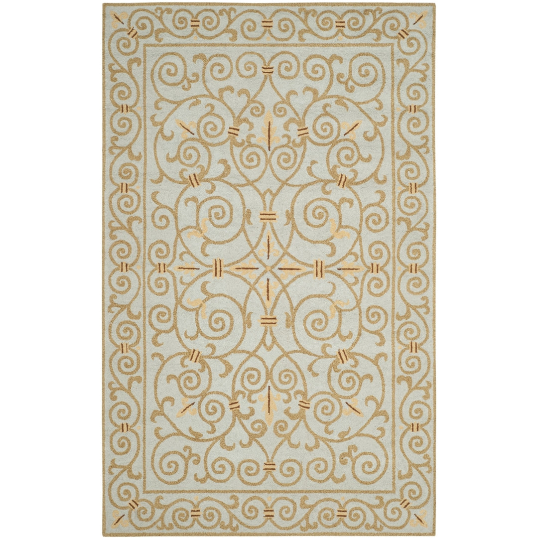 SAFAVIEH Chelsea HK11L Hand-hooked Light Blue Rug Image 8