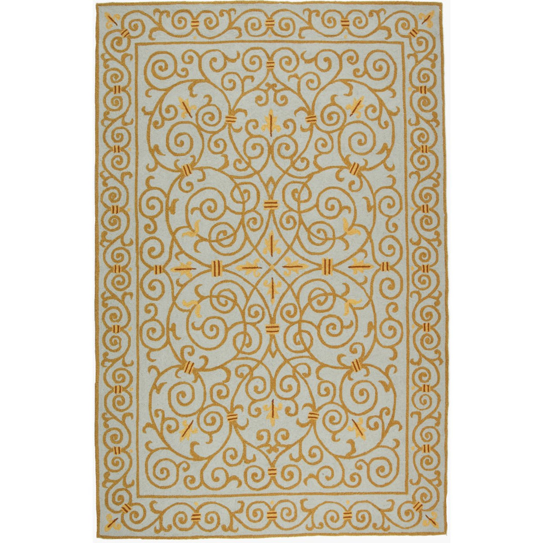 SAFAVIEH Chelsea HK11L Hand-hooked Light Blue Rug Image 1