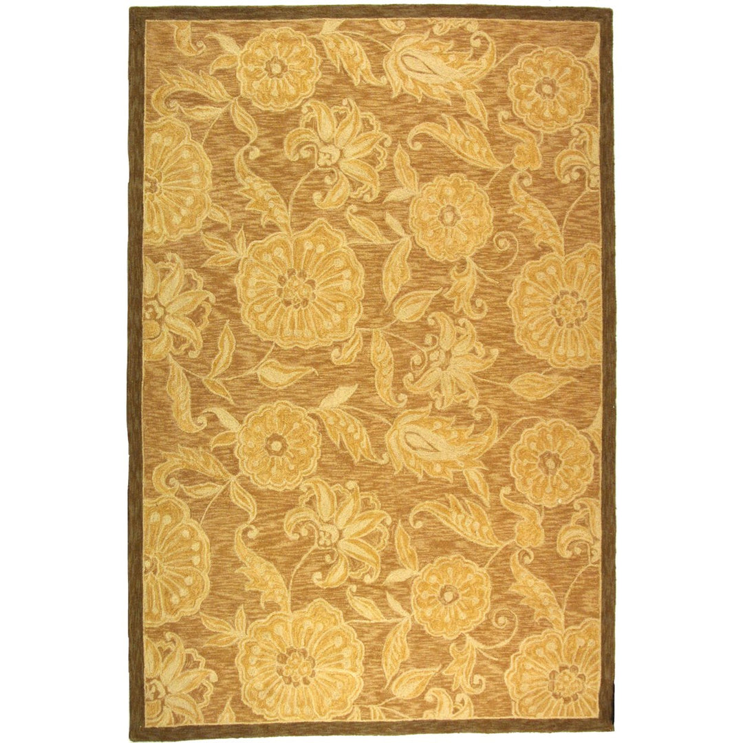 SAFAVIEH Chelsea HK156A Hand-hooked Light Brown Rug Image 1