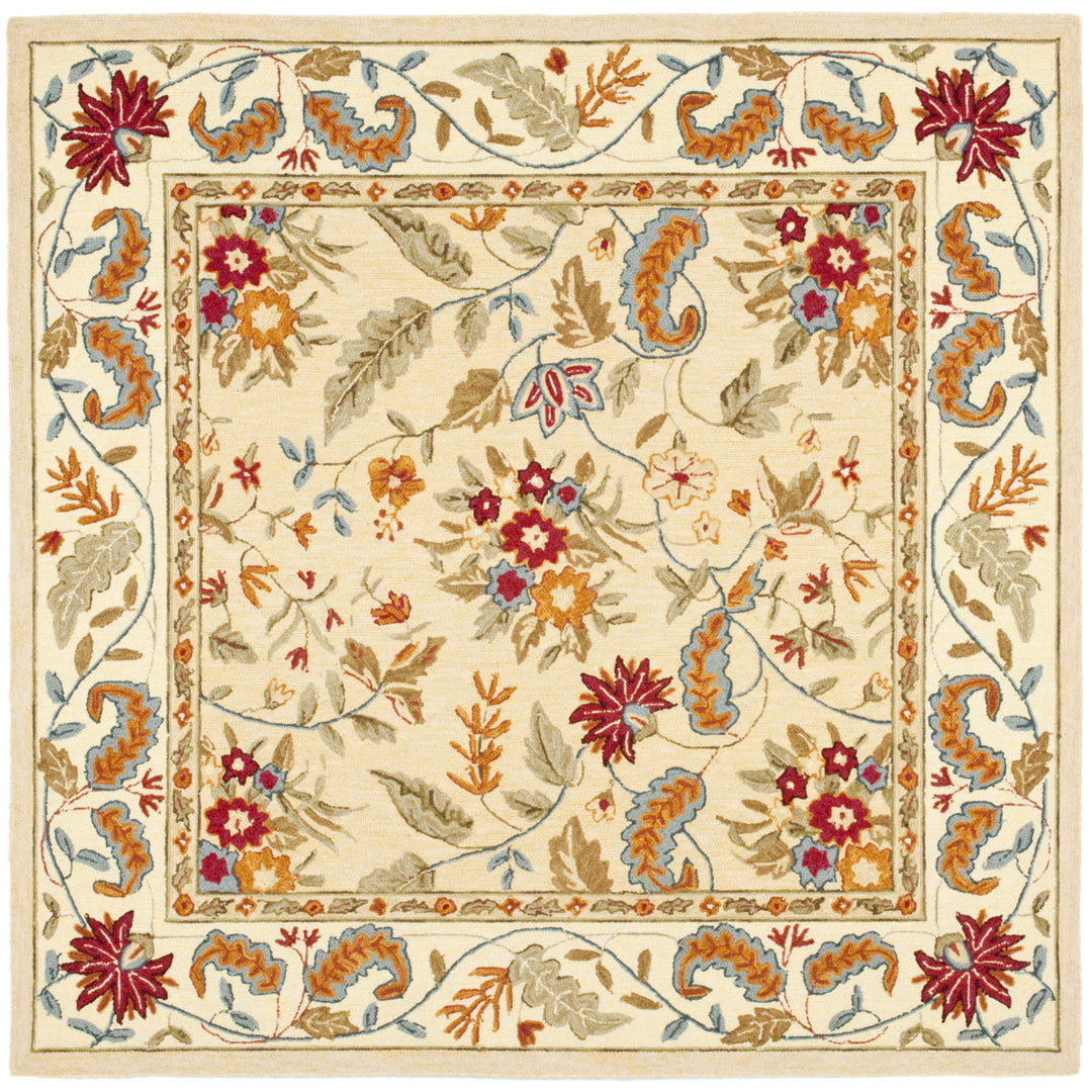 SAFAVIEH Chelsea Collection HK141A Hand-hooked Ivory Rug Image 2