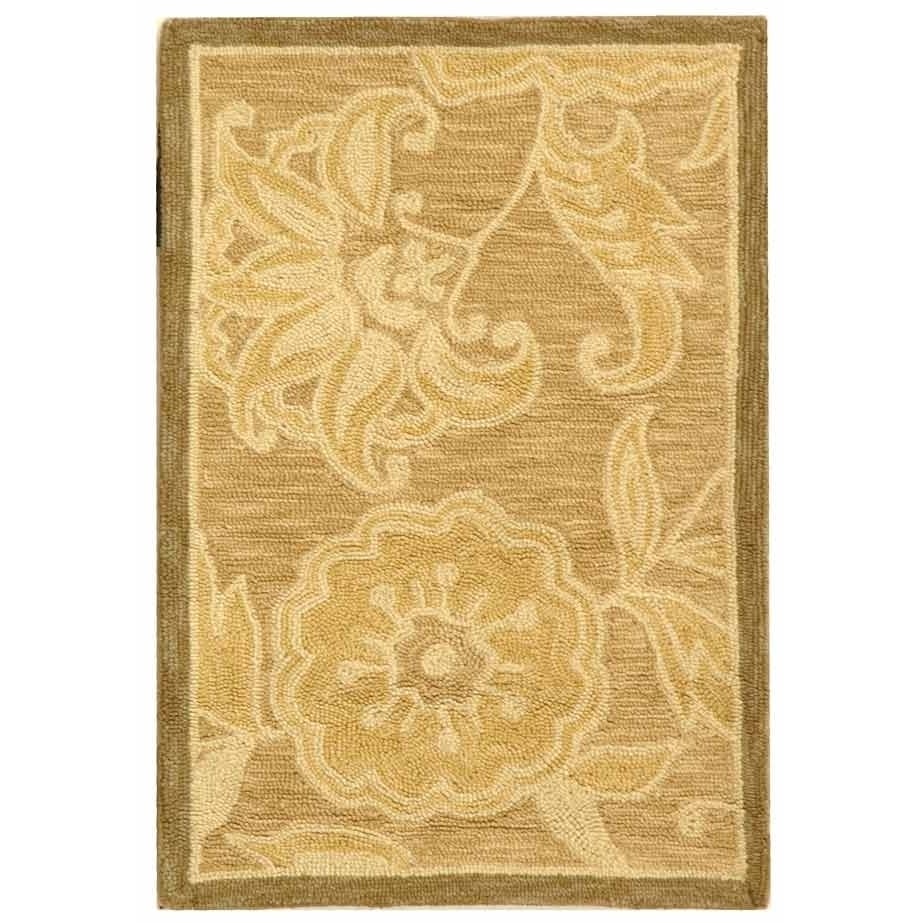 SAFAVIEH Chelsea HK156A Hand-hooked Light Brown Rug Image 2