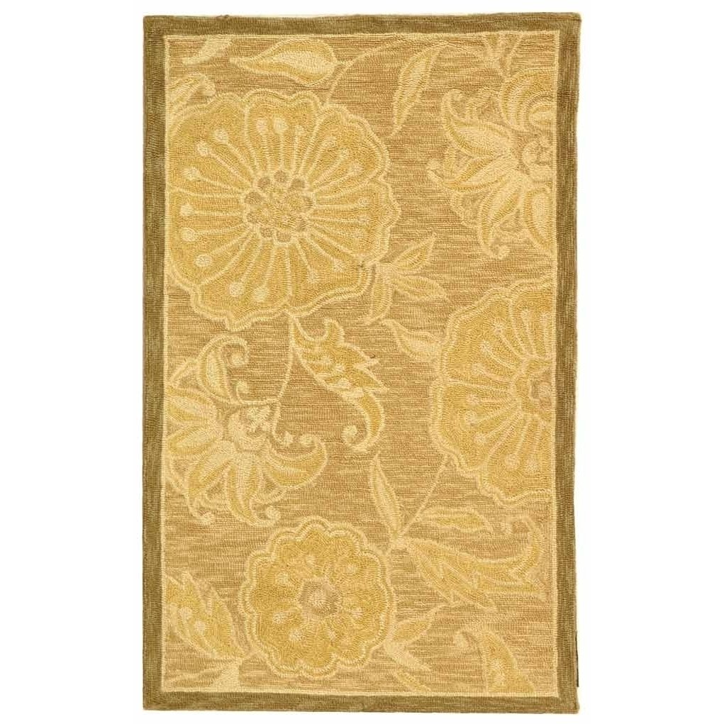 SAFAVIEH Chelsea HK156A Hand-hooked Light Brown Rug Image 1