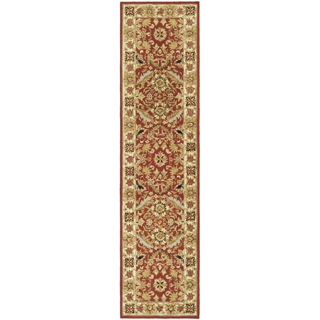 SAFAVIEH Chelsea HK157A Hand-hooked Red / Ivory Rug Image 1