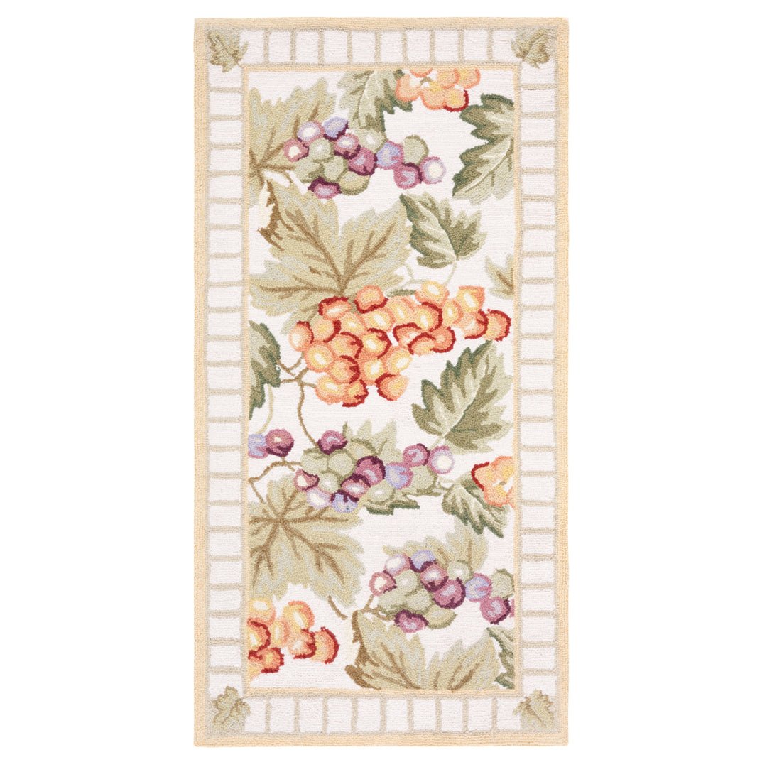 SAFAVIEH Chelsea Collection HK162A Hand-hooked Ivory Rug Image 3