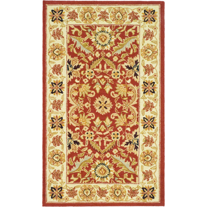 SAFAVIEH Chelsea HK157A Hand-hooked Red / Ivory Rug Image 6