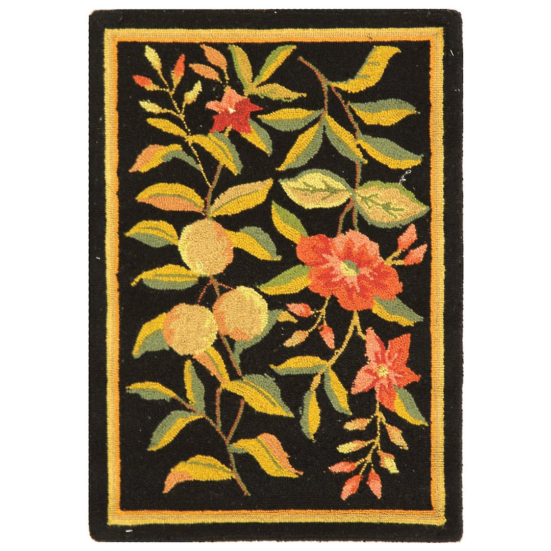 SAFAVIEH Chelsea Collection HK210B Hand-hooked Black Rug Image 1