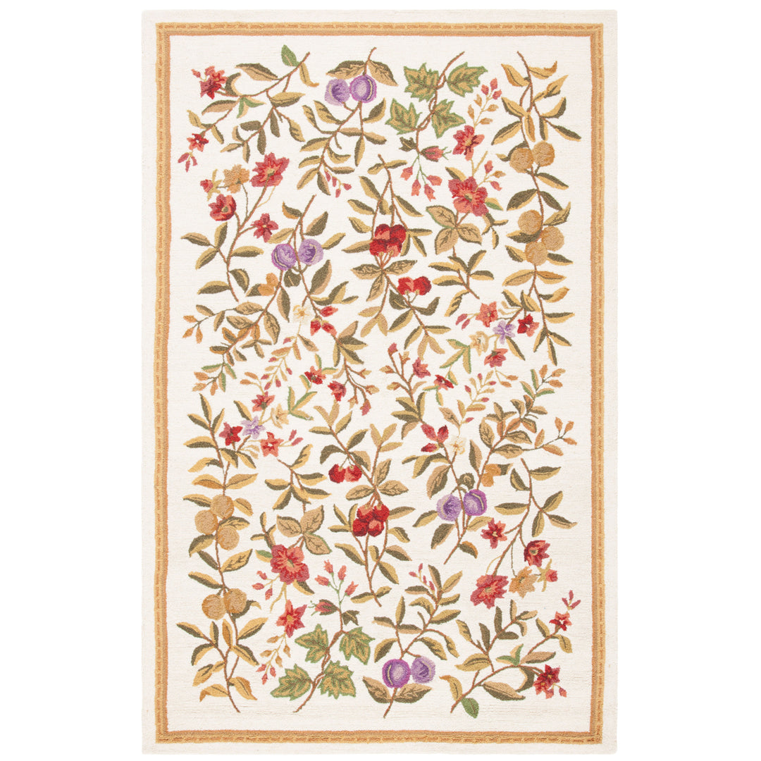 SAFAVIEH Chelsea Collection HK210A Hand-hooked Ivory Rug Image 1