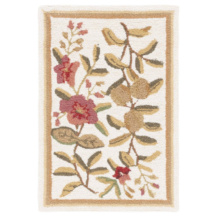 SAFAVIEH Chelsea Collection HK210A Hand-hooked Ivory Rug Image 2