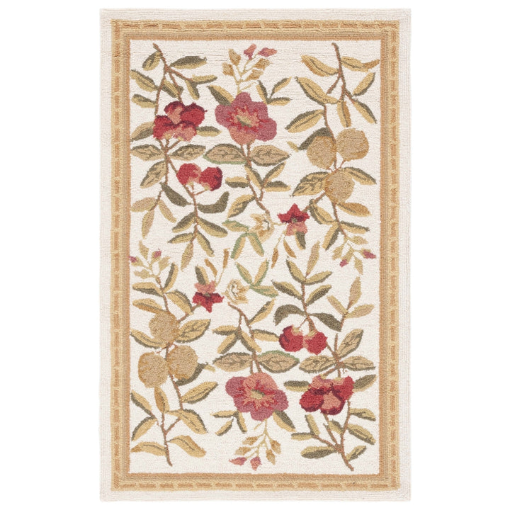 SAFAVIEH Chelsea Collection HK210A Hand-hooked Ivory Rug Image 4