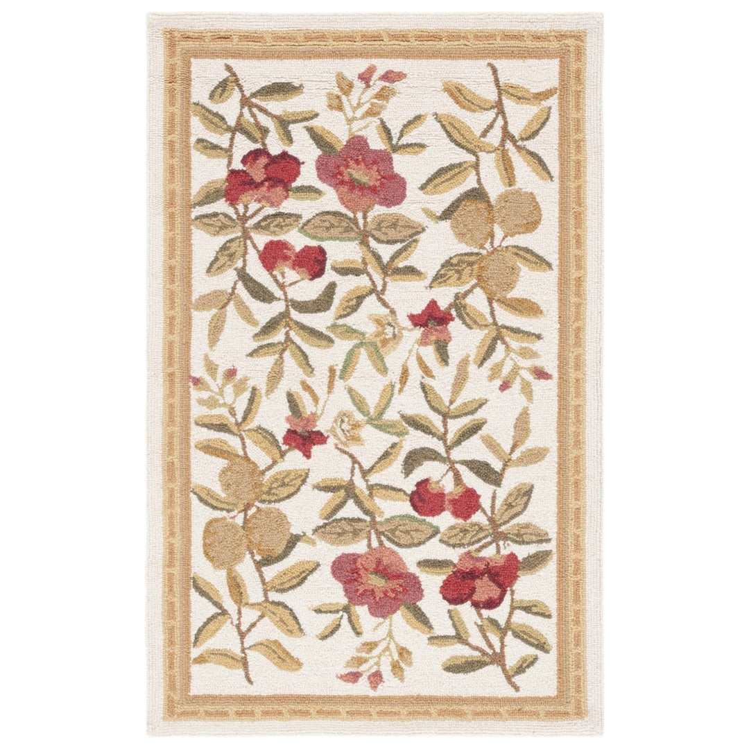 SAFAVIEH Chelsea Collection HK210A Hand-hooked Ivory Rug Image 1