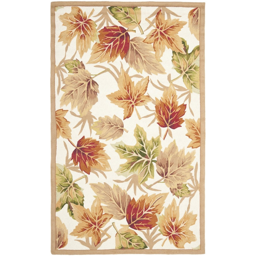 SAFAVIEH Chelsea Collection HK218A Hand-hooked Ivory Rug Image 1