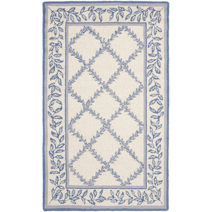 SAFAVIEH Chelsea HK230A Ivory / Light Blue Rug Image 8