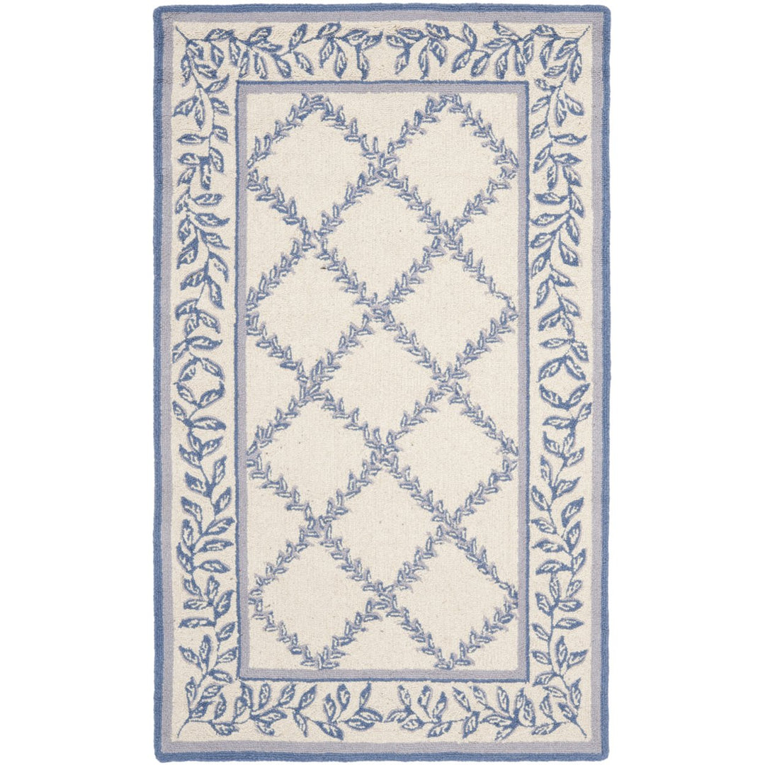 SAFAVIEH Chelsea HK230A Ivory / Light Blue Rug Image 1