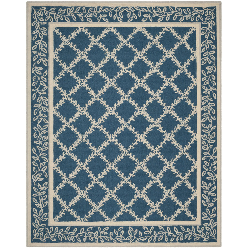 Safavieh Chelsea HK230J Blue / Brown Rug 3' x 3' Round