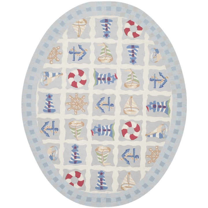 SAFAVIEH Chelsea Collection HK239A Hand-hooked Ivory Rug Image 10