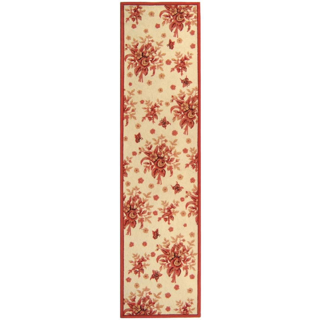 SAFAVIEH Chelsea HK250C Hand-hooked Ivory / Rose Rug Image 5