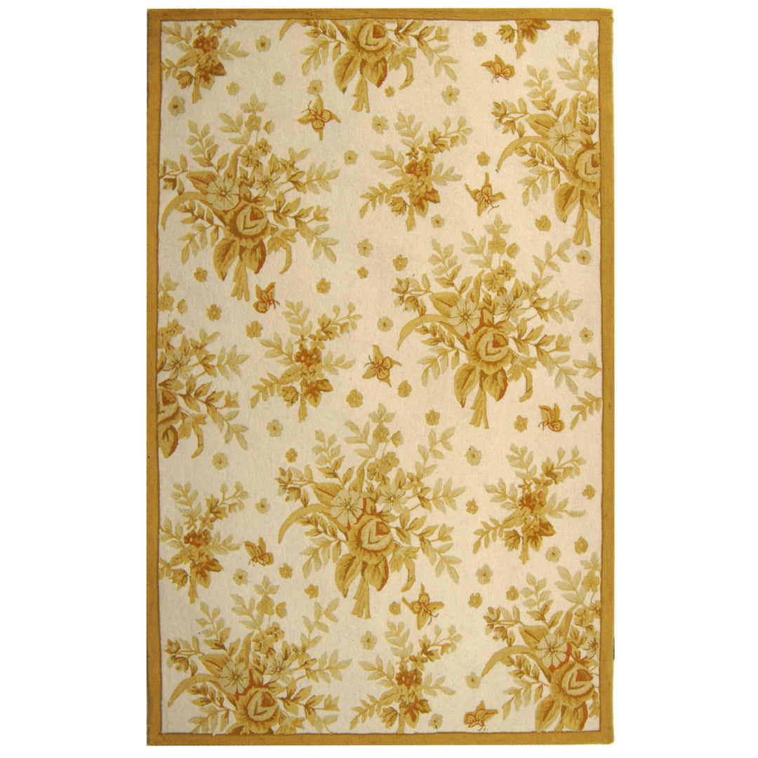 SAFAVIEH Chelsea HK250B Hand-hooked Ivory / Gold Rug Image 10