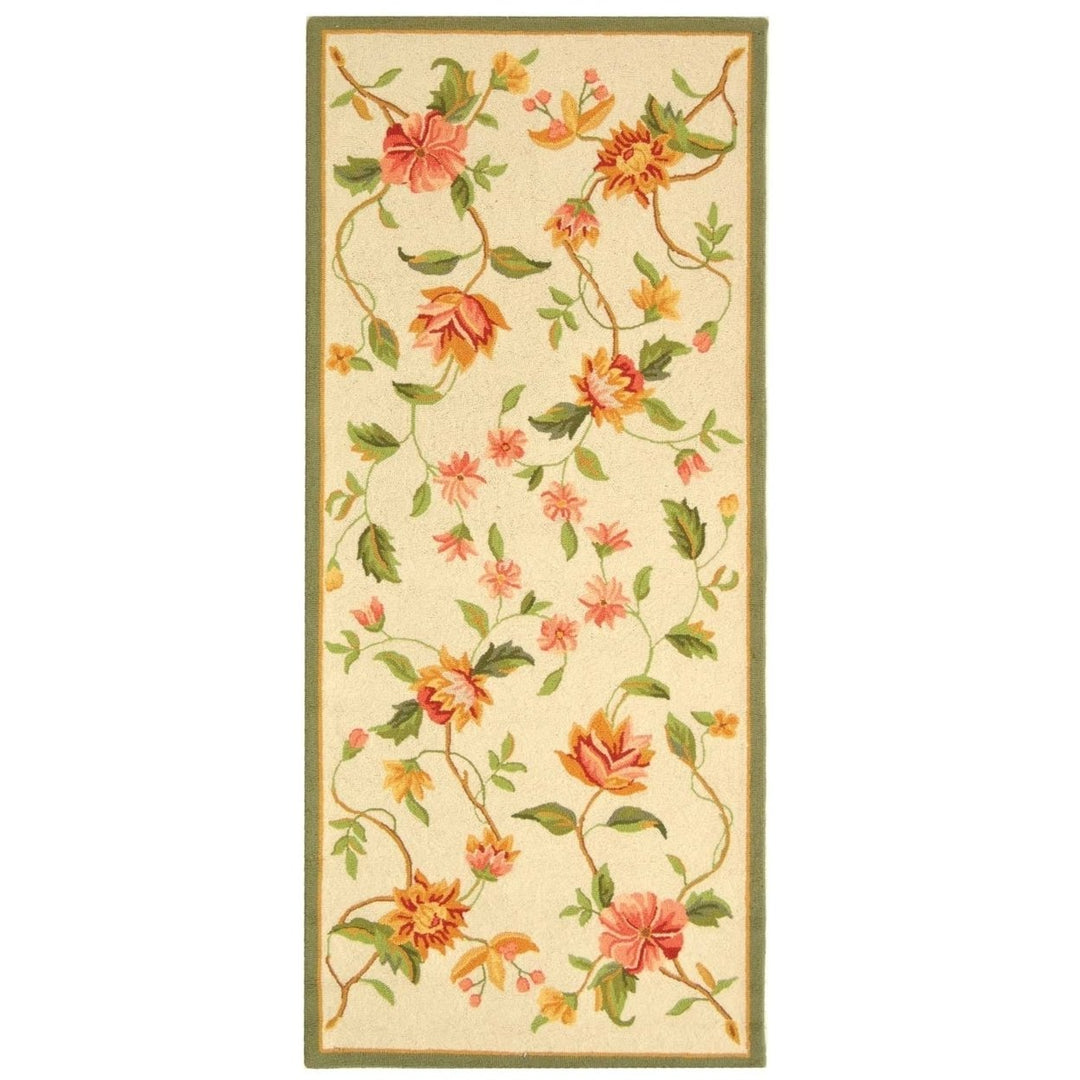 SAFAVIEH Chelsea Collection HK263A Hand-hooked Ivory Rug Image 1