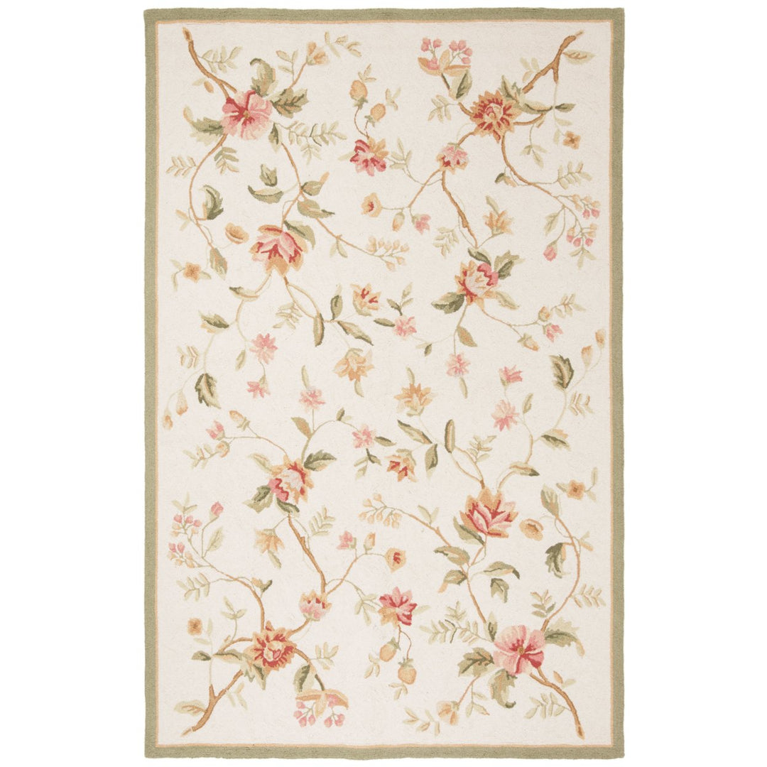 SAFAVIEH Chelsea Collection HK263A Hand-hooked Ivory Rug Image 1