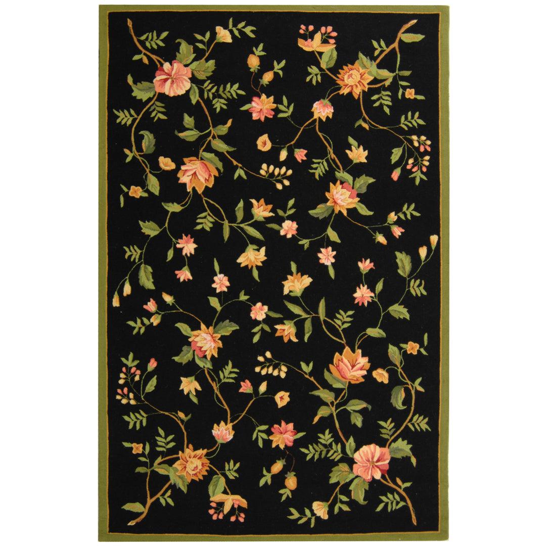 SAFAVIEH Chelsea Collection HK263B Hand-hooked Black Rug Image 9