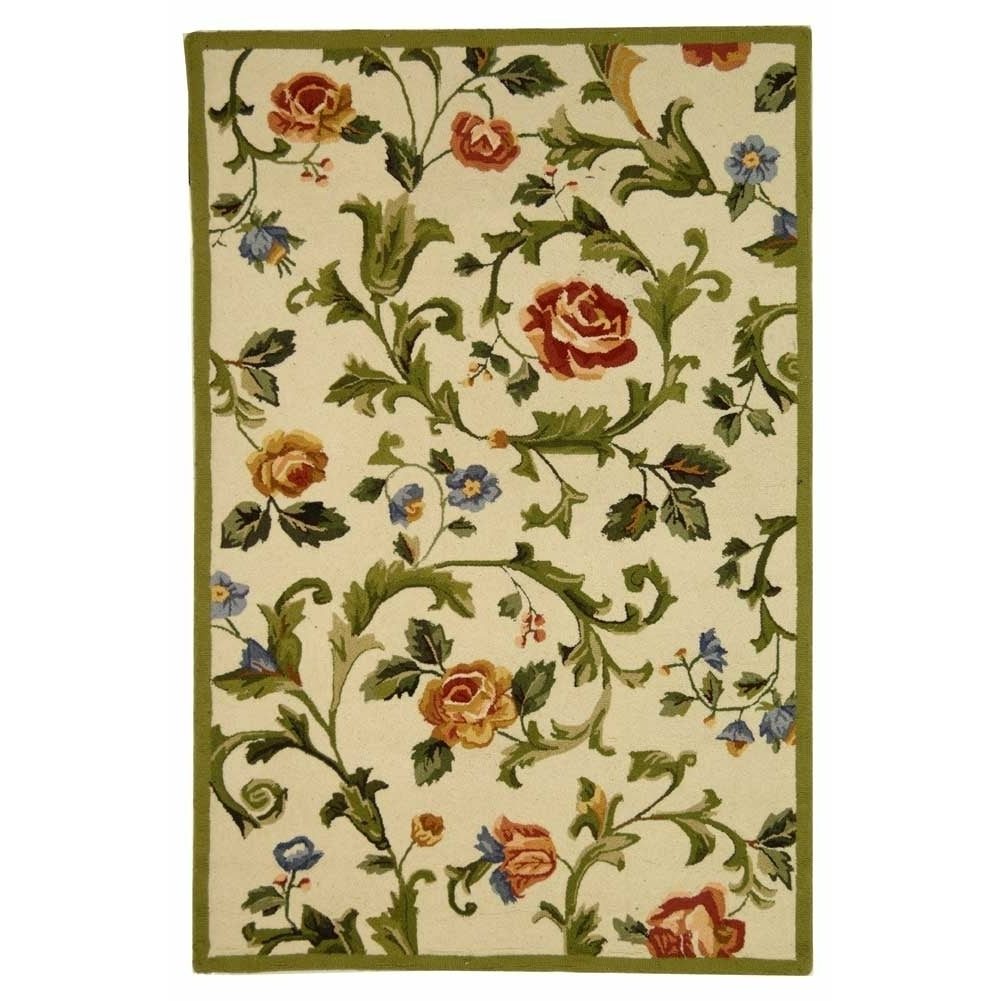 SAFAVIEH Chelsea Collection HK310A Hand-hooked Ivory Rug Image 7