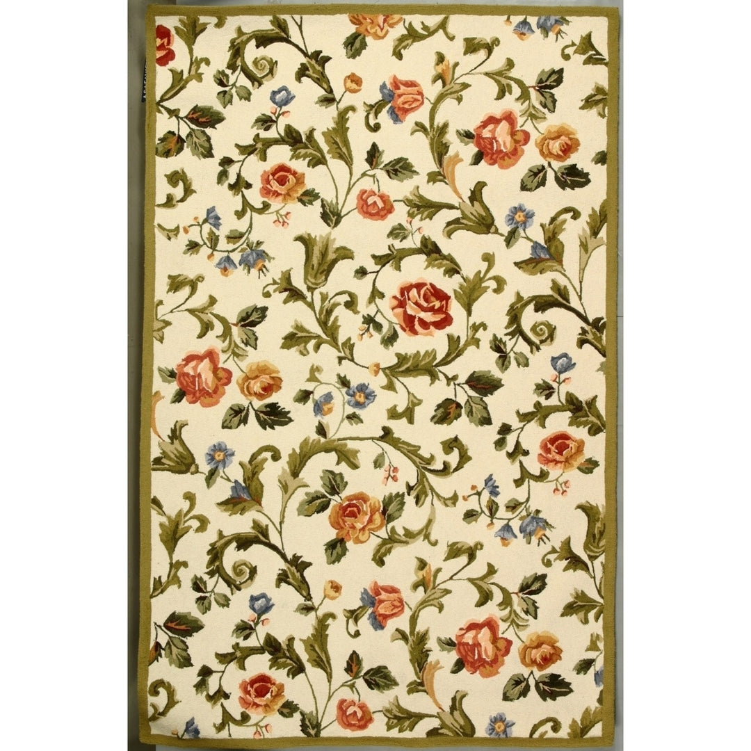 SAFAVIEH Chelsea Collection HK310A Hand-hooked Ivory Rug Image 8