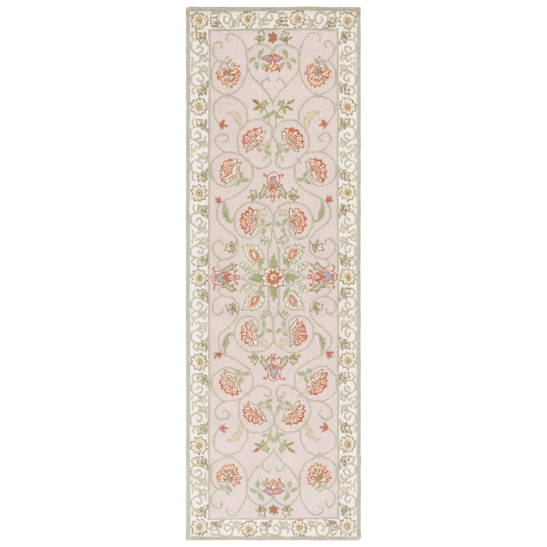 SAFAVIEH Chelsea HK330A Hand-hooked Beige / Green Rug Image 4