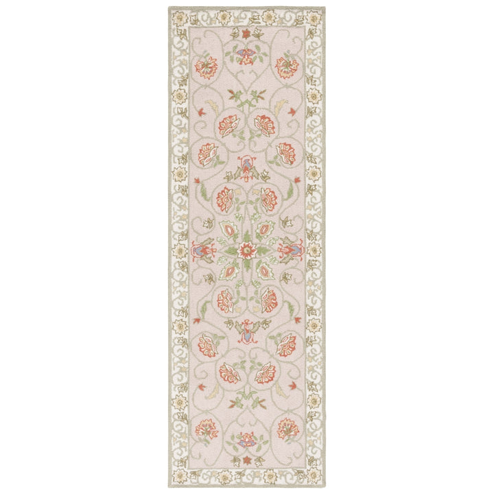 SAFAVIEH Chelsea HK330A Hand-hooked Beige / Green Rug Image 4