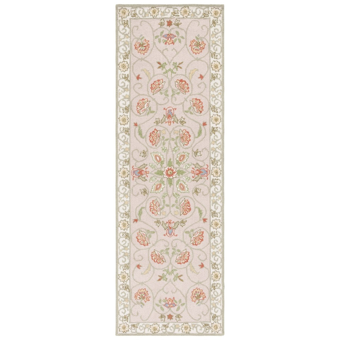 SAFAVIEH Chelsea HK330A Hand-hooked Beige / Green Rug Image 1