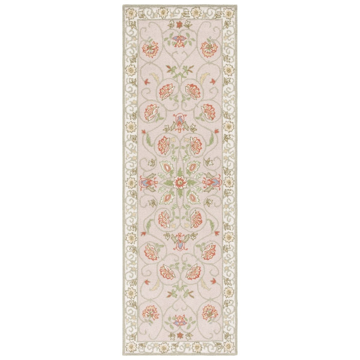 SAFAVIEH Chelsea HK330A Hand-hooked Beige / Green Rug Image 1