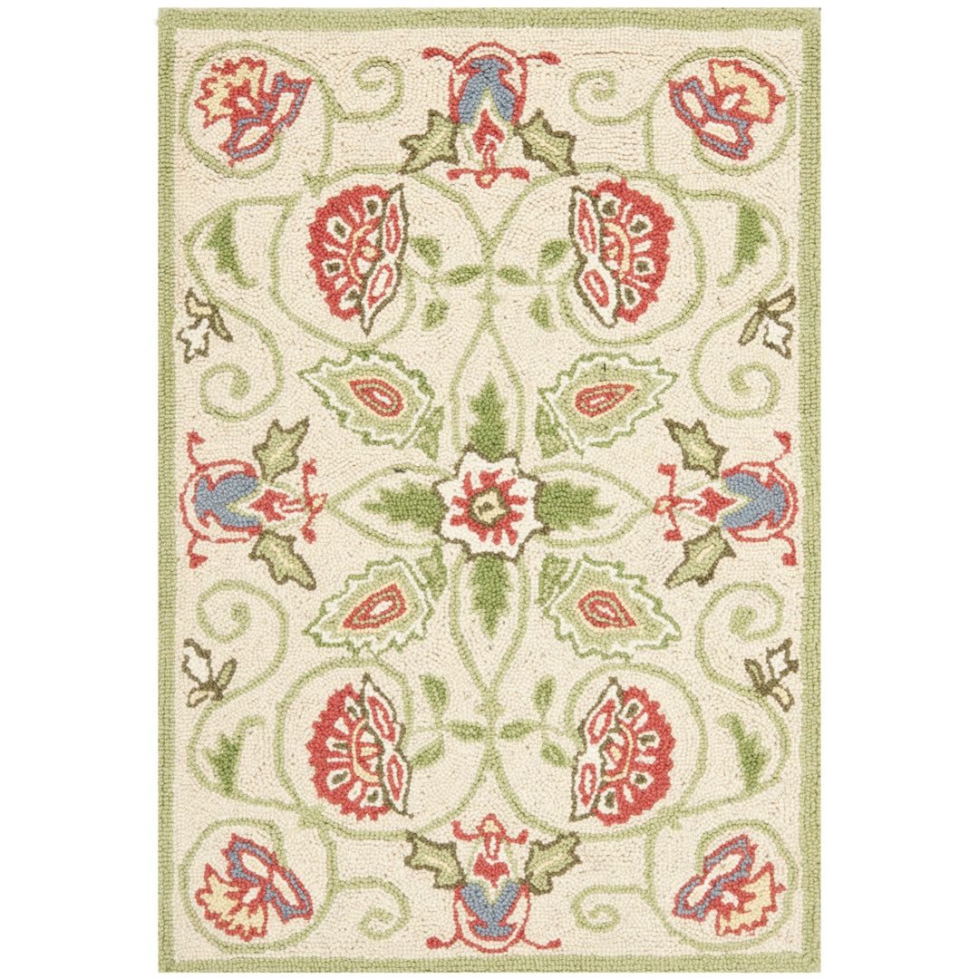 SAFAVIEH Chelsea HK330A Hand-hooked Beige / Green Rug Image 6