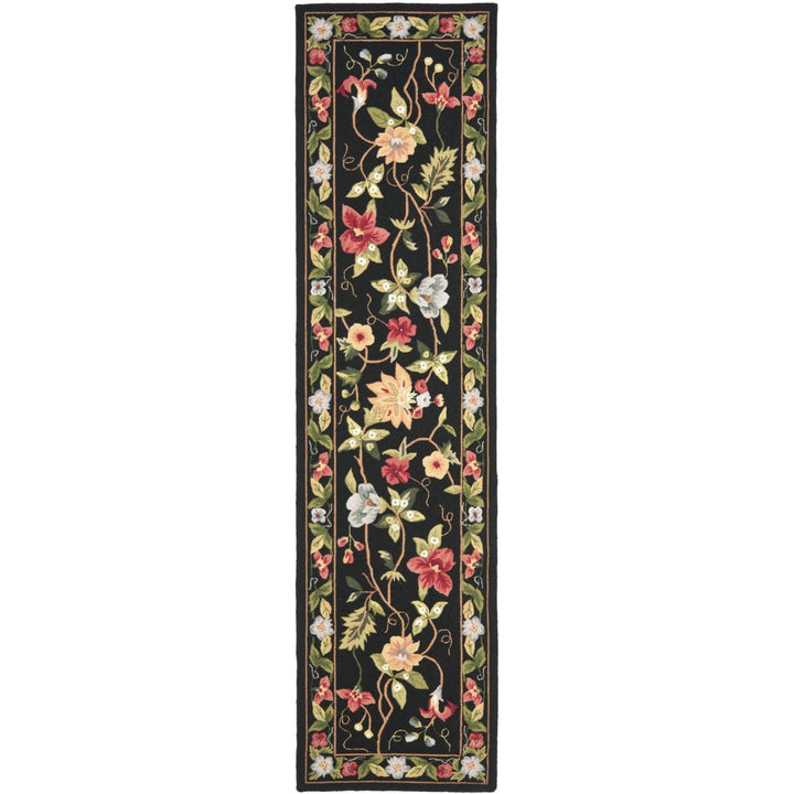 SAFAVIEH Chelsea Collection HK311A Hand-hooked Black Rug Image 6