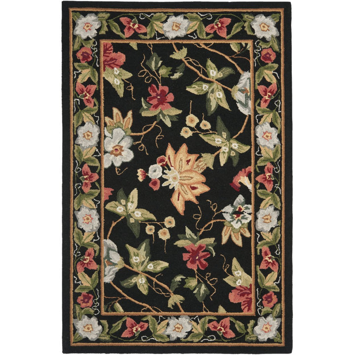 SAFAVIEH Chelsea Collection HK311A Hand-hooked Black Rug Image 8