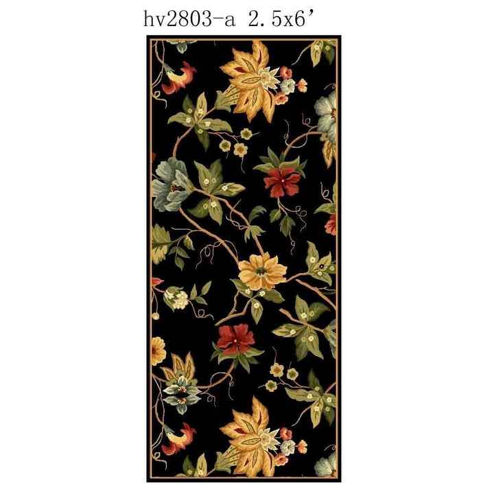 SAFAVIEH Chelsea Collection HK311A Hand-hooked Black Rug Image 9