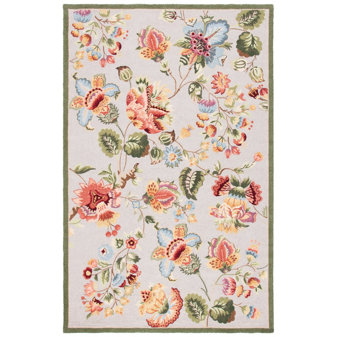 SAFAVIEH Chelsea Collection HK331C Hand-hooked Sage Rug Image 8