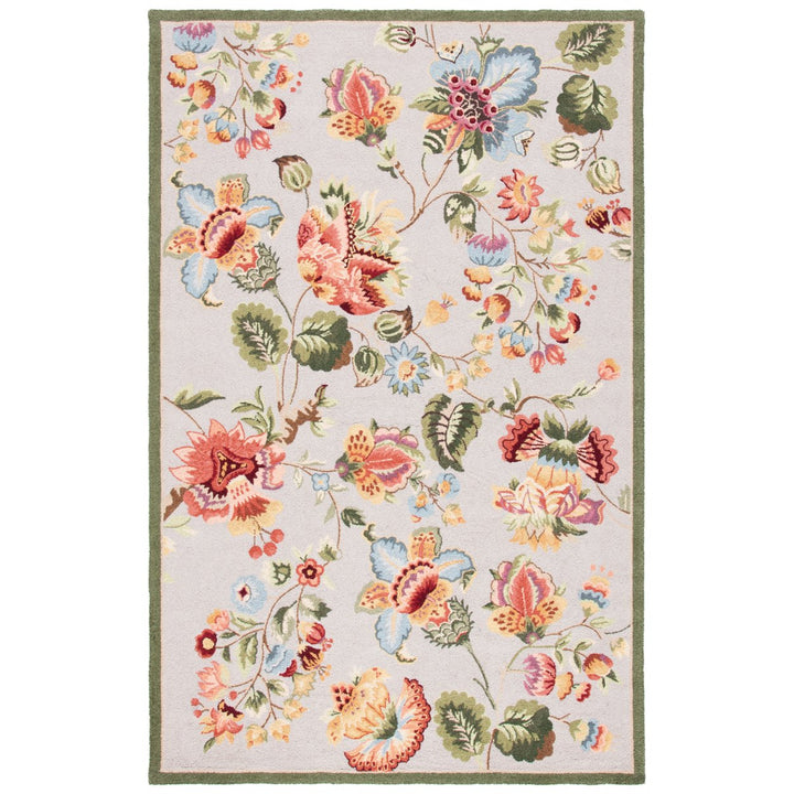 SAFAVIEH Chelsea Collection HK331C Hand-hooked Sage Rug Image 8