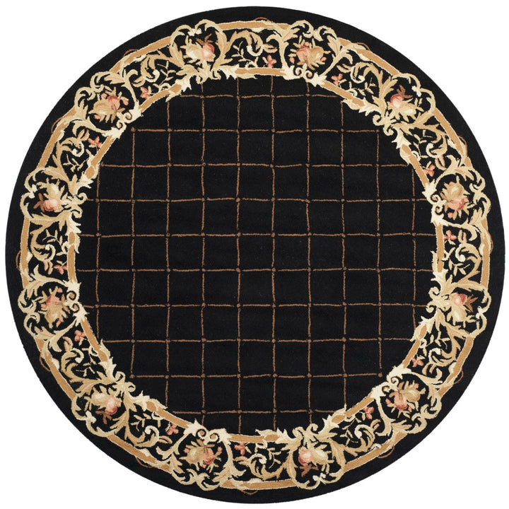 SAFAVIEH Chelsea Collection HK333B Hand-hooked Black Rug Image 1