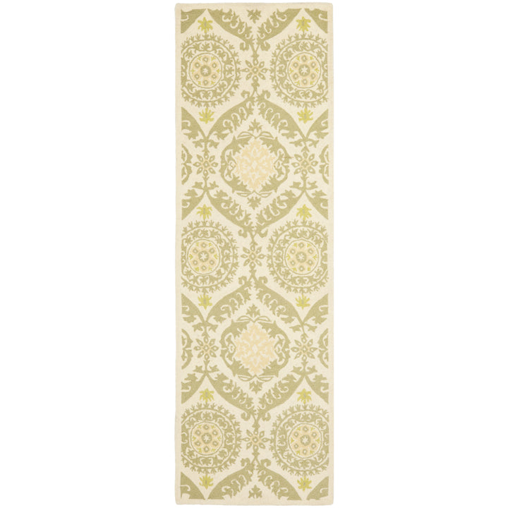 SAFAVIEH Chelsea HK356C Hand-hooked Beige / Green Rug Image 1